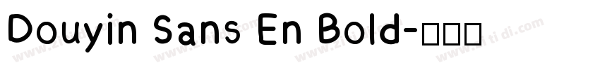 Douyin Sans En Bold字体转换